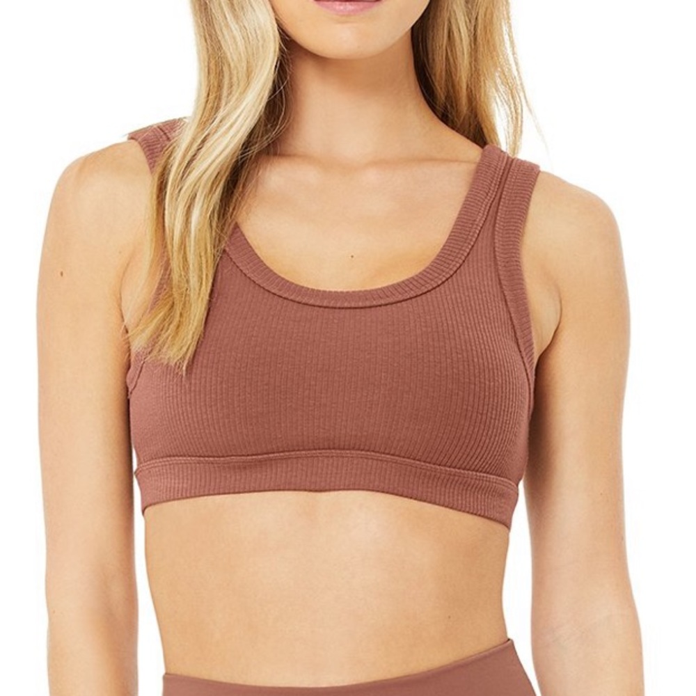 Alo yoga wellness bra size L Chestnut color